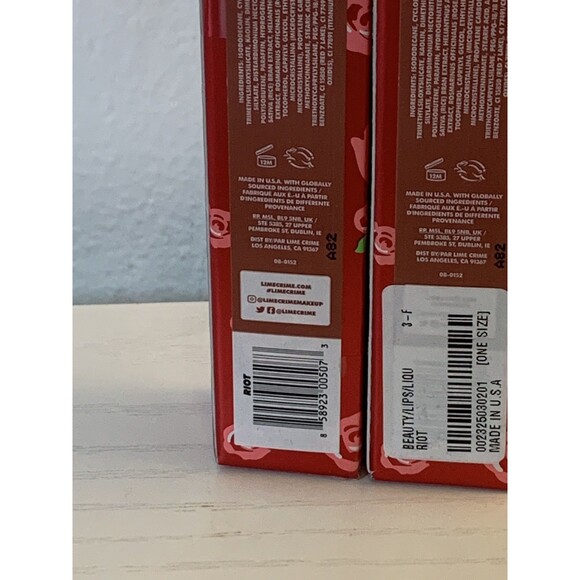 2X Lime Crime Velvetines Liquid Matte Lipstick Riot New Set Rare - Picture 4 of 4